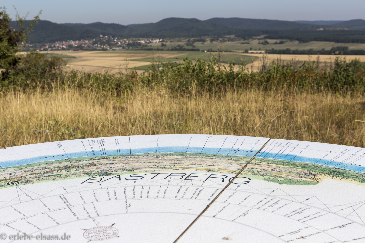 Orientierungsscheibe auf dem Bastberg