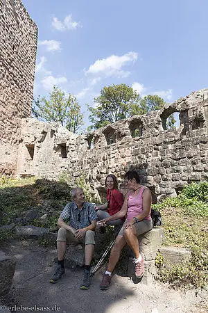 Rast im Château de Landsberg