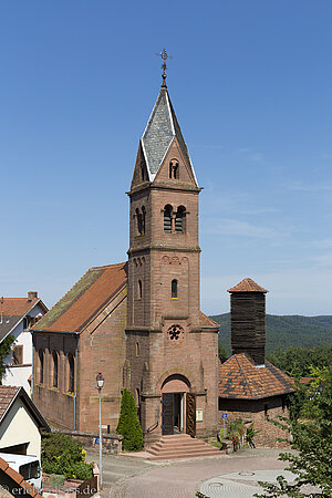 Kirche von Lichtenberg im Elsass