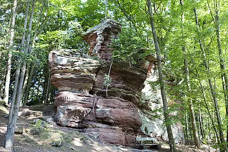 Klingelfels nahe dem Wasigenstein