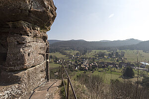 Oben auf der Burg Petit Arnsbourg