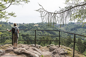 Auf dem Rocher Blanc, dem Weißen Felsen