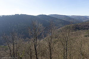 Aussicht über das Tal der Zorn zum Brotschberg