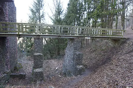 Zugang in die Ruine Schirmeck