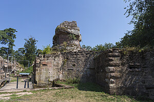 Zugang zum Château du Schœneck