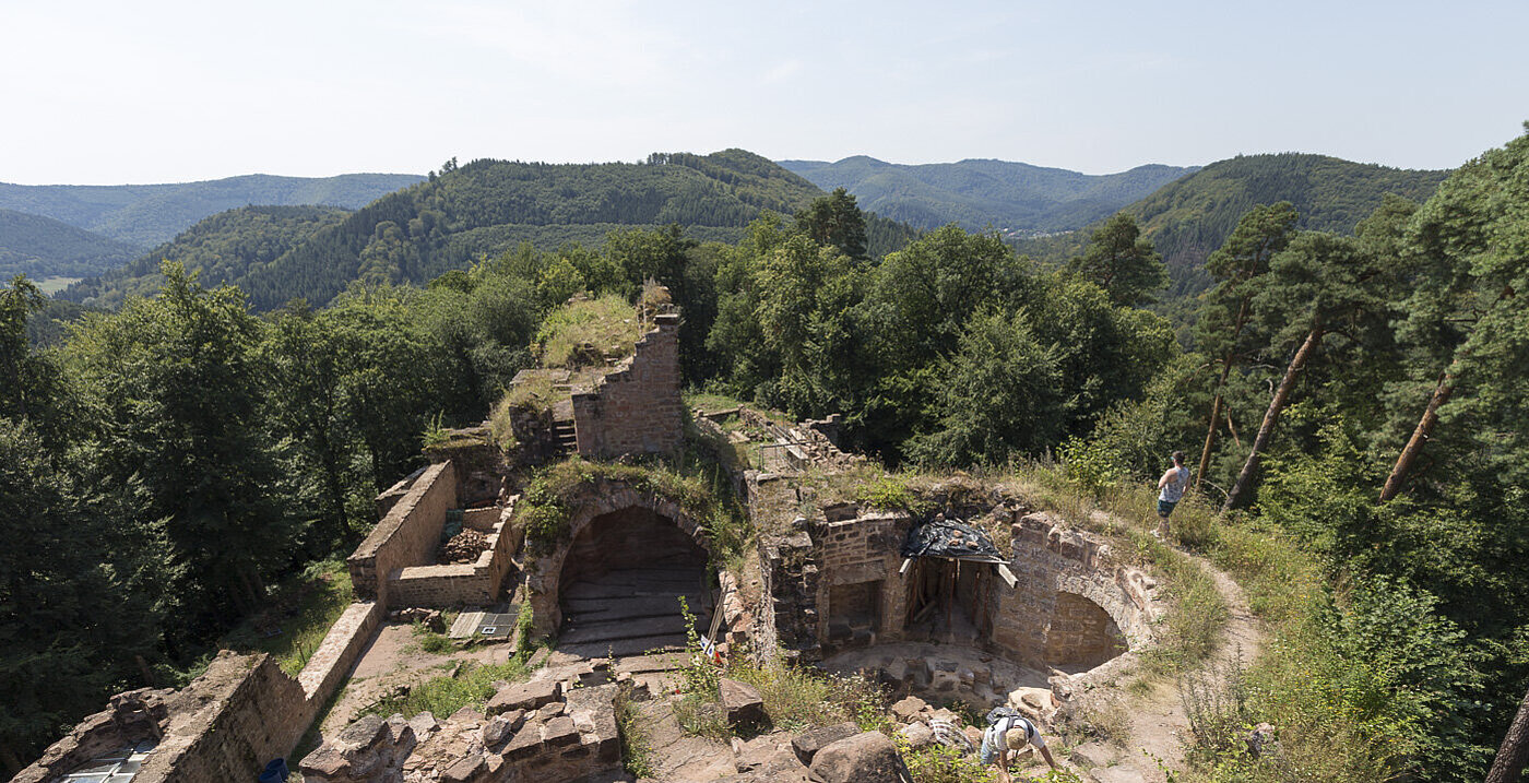 Wanderung zum Château du Schœneck