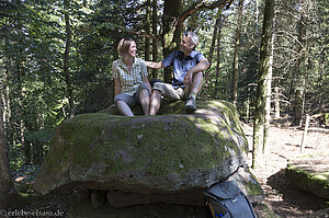 Rast auf dem Druidenstein